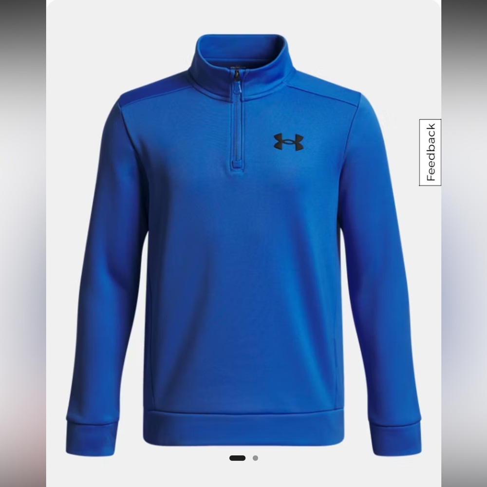 Under Armour Blue Atlantis Fleece 1/4 zip pullover